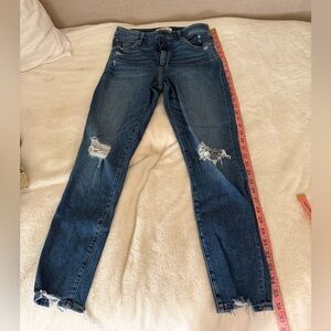 High rise skinny ankle jeans